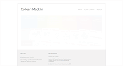 Desktop Screenshot of colleenmacklin.com