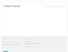 Tablet Screenshot of colleenmacklin.com